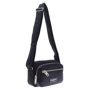 Burberry Warner Camera Crossbody Bag Navy Blue Nylon New